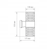 Настенный уличный светильник 1407 Techno cерый IP54 Elektrostandard 1407 Techno cерый