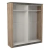 Шкаф 4-х дверный Денвер веллингтон, зеркальный  Шкаф 4-х дверный Денвер веллингтон, зеркальный