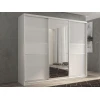 Шкафы-купе 3-х дверный Кааппи 10 белый, белый бриллиант, зеркальный 