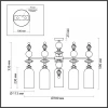 Подвесная люстра Odeon Light Bizet 4893/5C Подвесная люстра Odeon Light Bizet 4893/5C