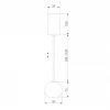 Подвесной светодиодный светильник Elektrostandard Giro 50215/1 Led черный жемчуг 4690389175831