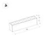 Трековый светодиодный светильник Arlight Mag-Dots-25-L800-24W Day4000 034205 Трековый светодиодный светильник Arlight Mag-Dots-25-L800-24W Day4000 034205
