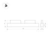 Трековый светодиодный светильник Arlight Mag-Orient-Laser-L465-16W Day4000 035848 Трековый светодиодный светильник Arlight Mag-Orient-Laser-L465-16W Day4000 035848