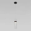 Подвесной светодиодный светильник Eurosvet Lumen 50244/1 LED черный/прозрачный