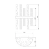 Настенный светильник Bogates Hollis 367/2 никель