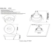 Встраиваемый светильник Crystal Lux CLT 044C WH
