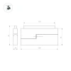 Трековый светодиодный светильник Arlight Mag-Orient-Flat-Fold-S230-12W Day4000 034662(1)