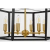 Подвесная люстра Lumina Deco Lorton LDP 1142-6 BK+MD