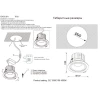 Встраиваемый светодиодный светильник Crystal Lux CLT 005C108 BL 4000K