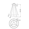 Подвесной светодиодный светильник Maytoni Rim MOD058PL-L55BSK Подвесной светодиодный светильник Maytoni Rim MOD058PL-L55BSK