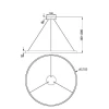 Подвесной светодиодный светильник Maytoni Rim MOD058PL-L65BK Подвесной светодиодный светильник Maytoni Rim MOD058PL-L65BK