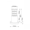 Уличный светильник Arte Lamp Tokyo A5315FN-1BK