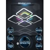 Потолочная светодиодная люстра Seven Fires Barna SF5041/5C-BK-RGB