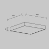 Потолочный светодиодный светильник Maytoni Zon C032CL-45W4K-SQ-W