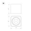 Потолочный светодиодный светильник Arlight SP-Dice-S78x78-10W Day4000 046631 Потолочный светодиодный светильник Arlight SP-Dice-S78x78-10W Day4000 046631