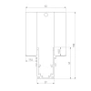 Коннектор L-образный внутренний Elektrostandard Slim Magnetic 85213/00 a067506