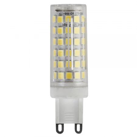 Лампа светодиодная ЭРА G9 9W 4000K прозрачная LED JCD-9W-CER-840-G9 Б0033186