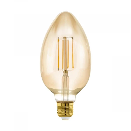 Лампа светодиодная диммируемая филаментная Eglo E27 4W 2200K янтарная 11836