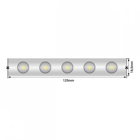 Светодиодная влагозащищенная лента SWG 18W/m 48LED/m 2835SMD дневной белый 5M SWG-248-24-NW20/45-67 008218