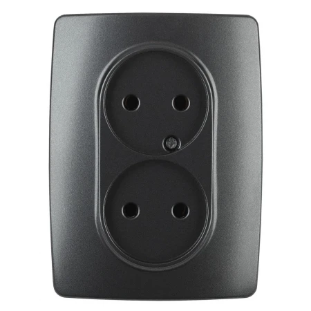 Розетка ЭРА 12 2x2P 16A 250V 12-2107-05 Б0031242