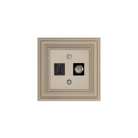 Розетка HDMI/TV Liregus Retro кремовый омбре 29-139