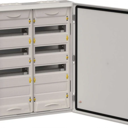TITAN 5 Корпус металлический ЩРн-96 (2х48) 710х570х140мм IP54 серый IEK TI5-50-N-2X048-54-7035