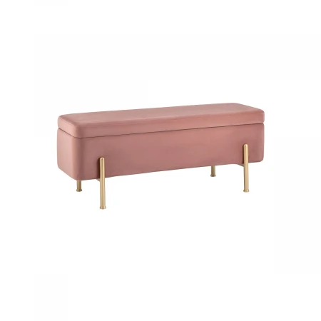 Банкетка Stool Group Болейн с ящиком велюр розовый 20A544VF-8167-30