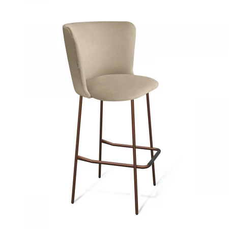 Барный стул Sheffilton SHT-ST36/S29 ванильный крем/медный металлик 6374712301