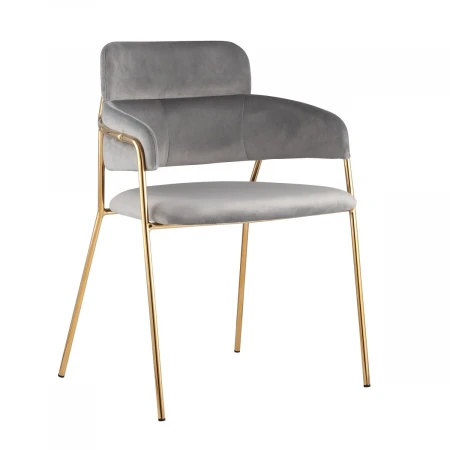 Кухонный стул Stool Group Полин вельвет светло-серый FDC6085 LIGHT GREY FUT-79