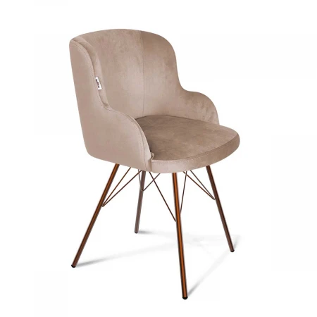 Кухонный стул Sheffilton SHT-ST39/S37 латте/медный металлик 8310833502