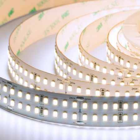 Лента светодиодная ELFLED LX170, 320/м (2835), 24В, 40Вт/м, 3м, 2ряда, белый 6500-7000К ELFLED-24320-LX170/2-w