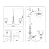 Подвесная люстра Ambrella Light High Light Ceramo Classic LH75025
