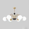 Подвесная люстра Arte Milano Napoli 312066/D850/6 BS/BK