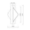 Настенный cветильник LED4U L7367-2 BS