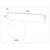 Трековый светодиодный светильник Ambrella Light Track System Magnetic 220V GL1371