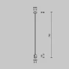 Крепление потолочное Maytoni Technical Accessories for tracks Flarity TRA159C-IPC1-B