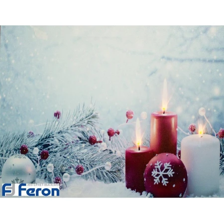 Световая картина "санта клаус в лесу", lt114