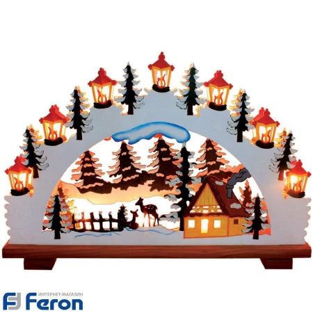 Световая фигура "елочки и фонарики", lt083