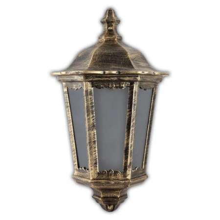 Светильник садово-парковый Feron 6206 шестигранный на стену накладной 60W E27 230V, черное золото