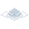 Светодиодная люстра 8850/8 WHT