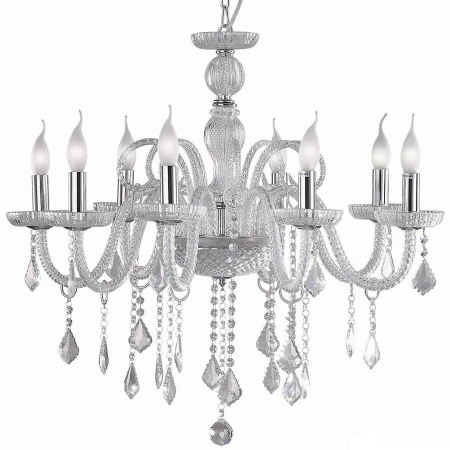 Хрустальная люстра Ideal Lux GIUDECCA SP8 TRASPARENTE GIUDECCA