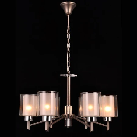 Люстра Natali Kovaltseva DOUBLE 81049-6C ANTIQUE SILVER