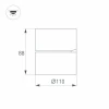 Потолочный светодиодный светильник Arlight SP-Rondo-Flap-R110-25W Warm3000 028161 Потолочный светодиодный светильник Arlight SP-Rondo-Flap-R110-25W Warm3000 028161
