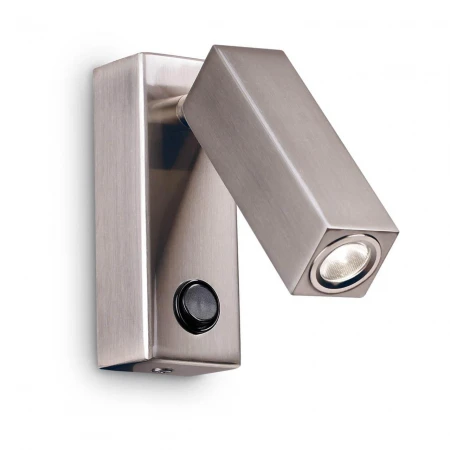 Светодиодный спот Ideal Lux Page AP Square Nickel