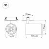 Встраиваемый светодиодный спот Arlight LGD-Lumos-R76-16W White6000 024288