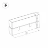 Трековый светодиодный светильник Arlight Mag-Laser-Fold-45-S320-12W Warm3000 026972